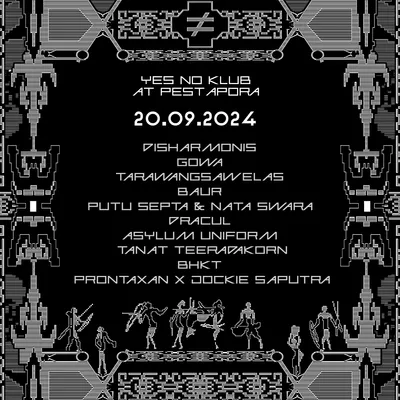 Flyer for Pestapora 2024, 2024-09-20 at Gambir Expo