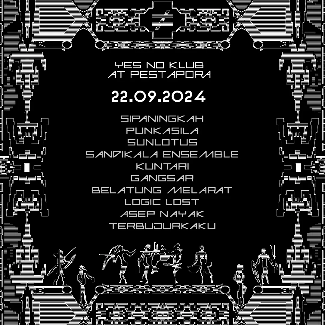 Flyer for Pestapora 2024, 22 September 2024 at Gambir Expo