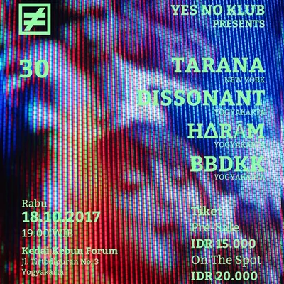 Flyer for YNK#30, 18 October 2017