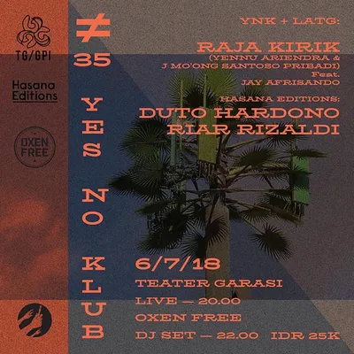 Flyer for YNK#35, 6 July 2018