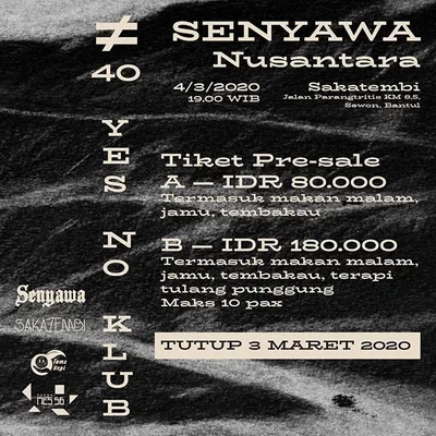 Flyer for YNK#40, 4 March 2020