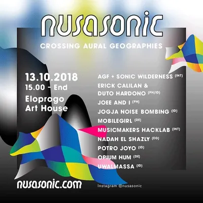 Flyer for YNK#Nusasonic, 13 October 2018