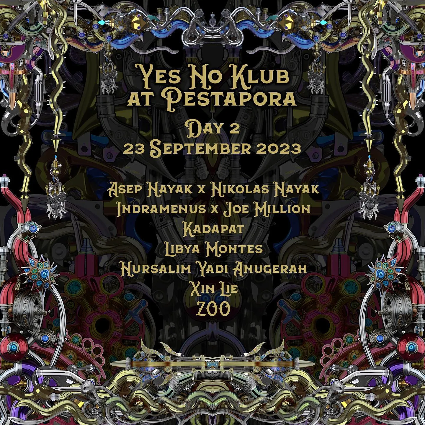 Flyer for Pestapora 2023 2, 2023-09-23 at Gambir Expo