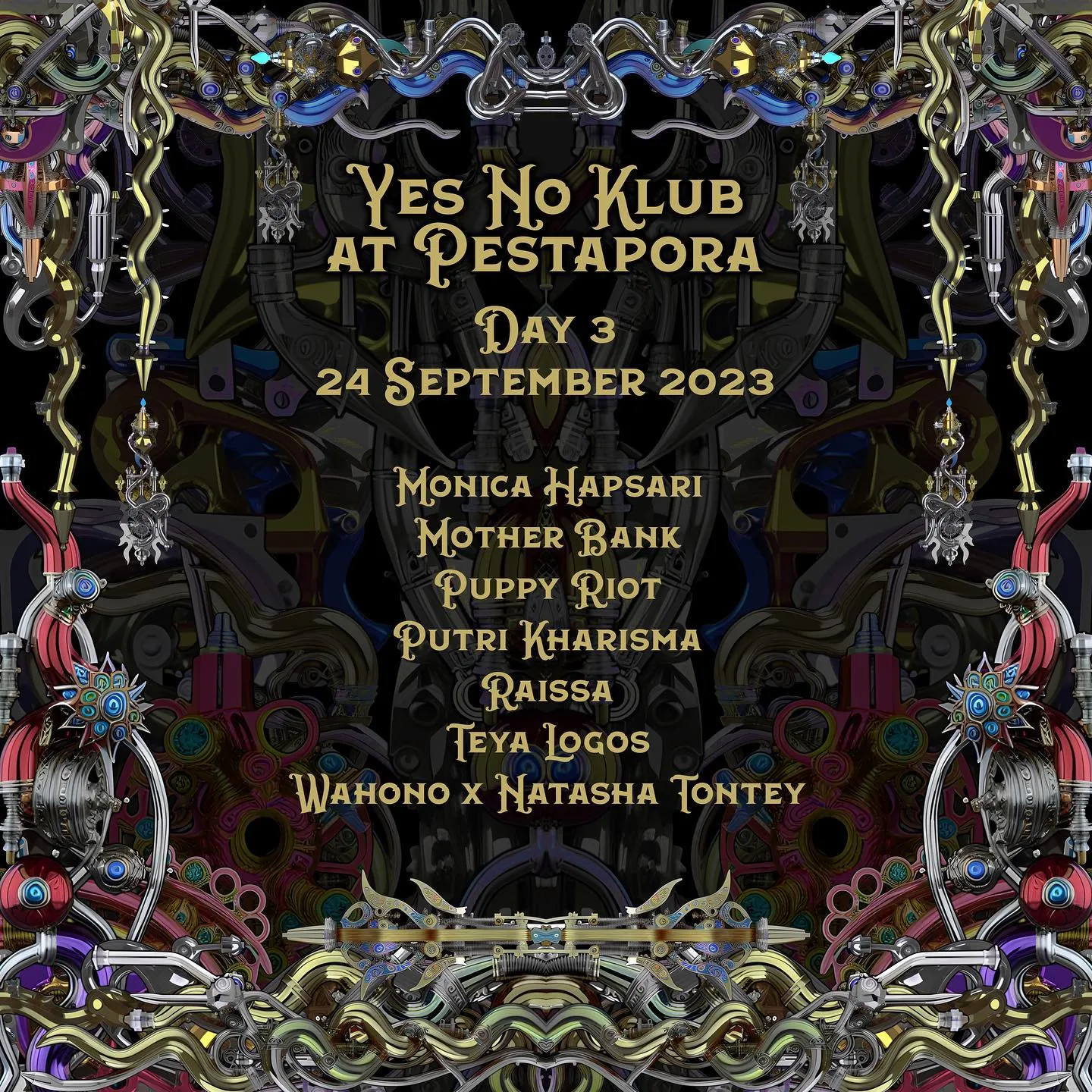Flyer for Pestapora 2023 3, 2023-09-24 at Gambir Expo